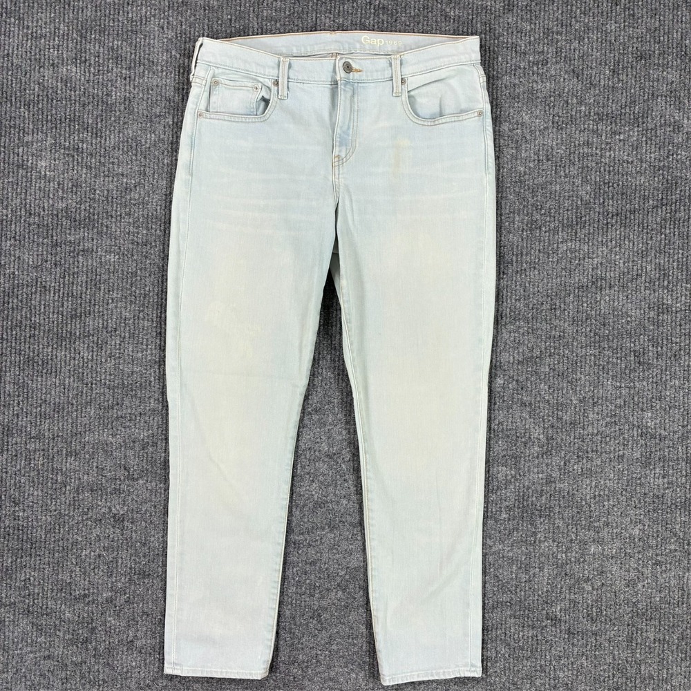 GAP 1969 Skinny Jeans Womens Size 12 Regular Light Wash Denim Mid Rise